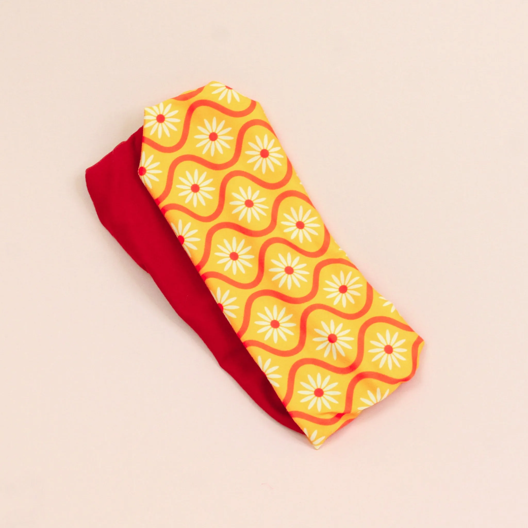 Retro Daisies Twist Headband