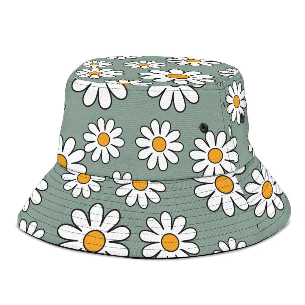 Retro Daisy Mod Unisex Bucket Hat