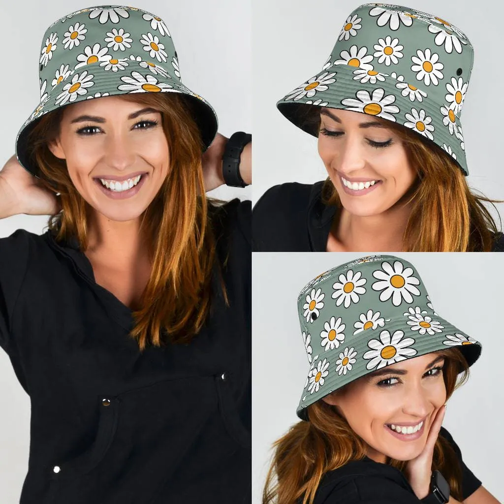 Retro Daisy Mod Unisex Bucket Hat