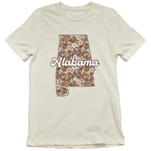 Retro Floral Alabama