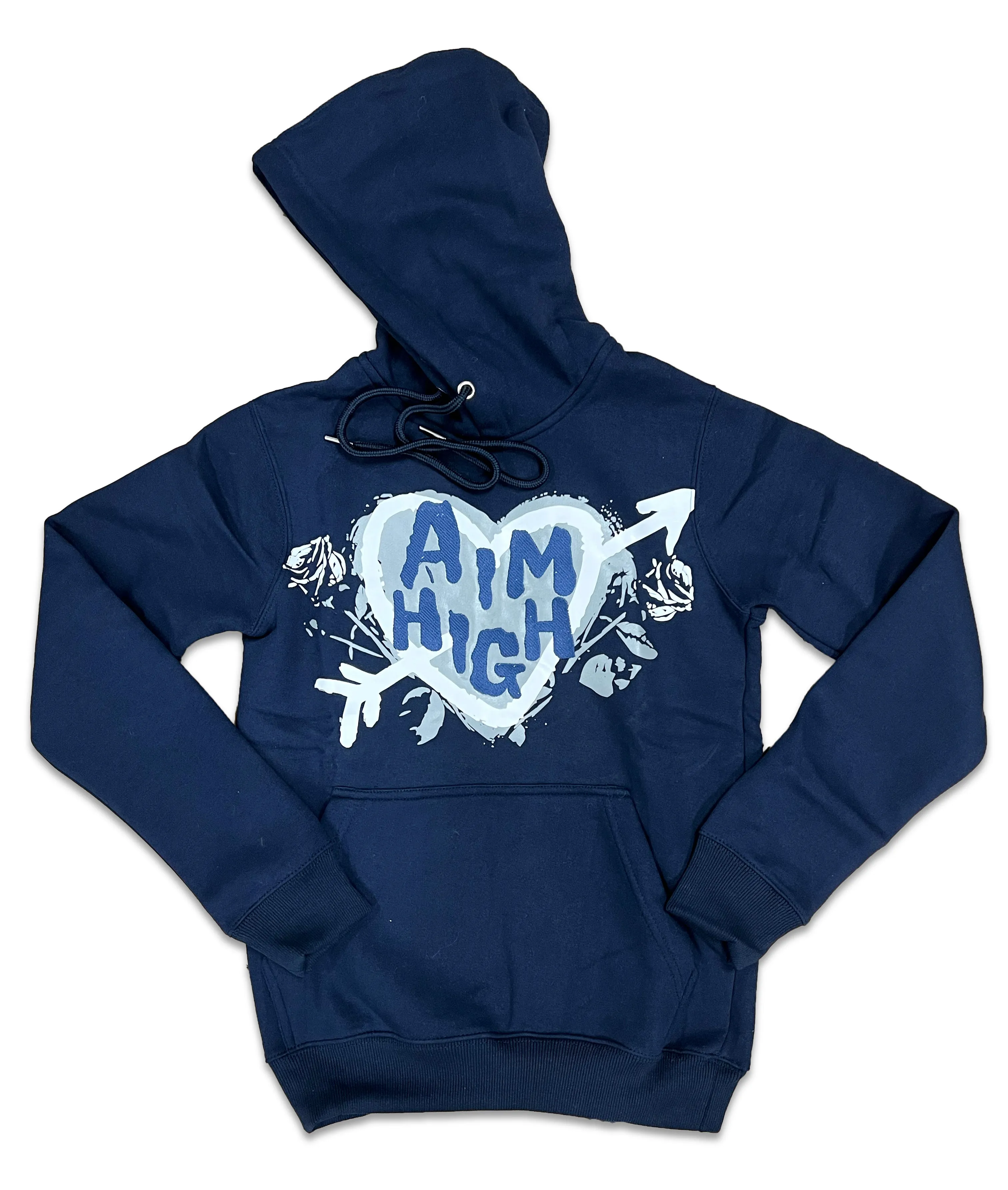 RETRO LABEL Aim High HOODIE (RETRO 4 midnight navy)
