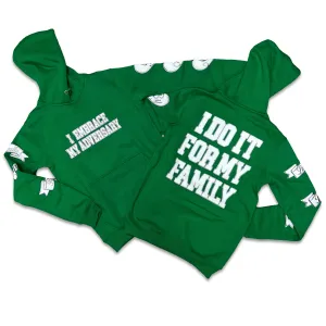 RETRO LABEL Family HOODIE (RETRO 2 LUCKY GREEN)