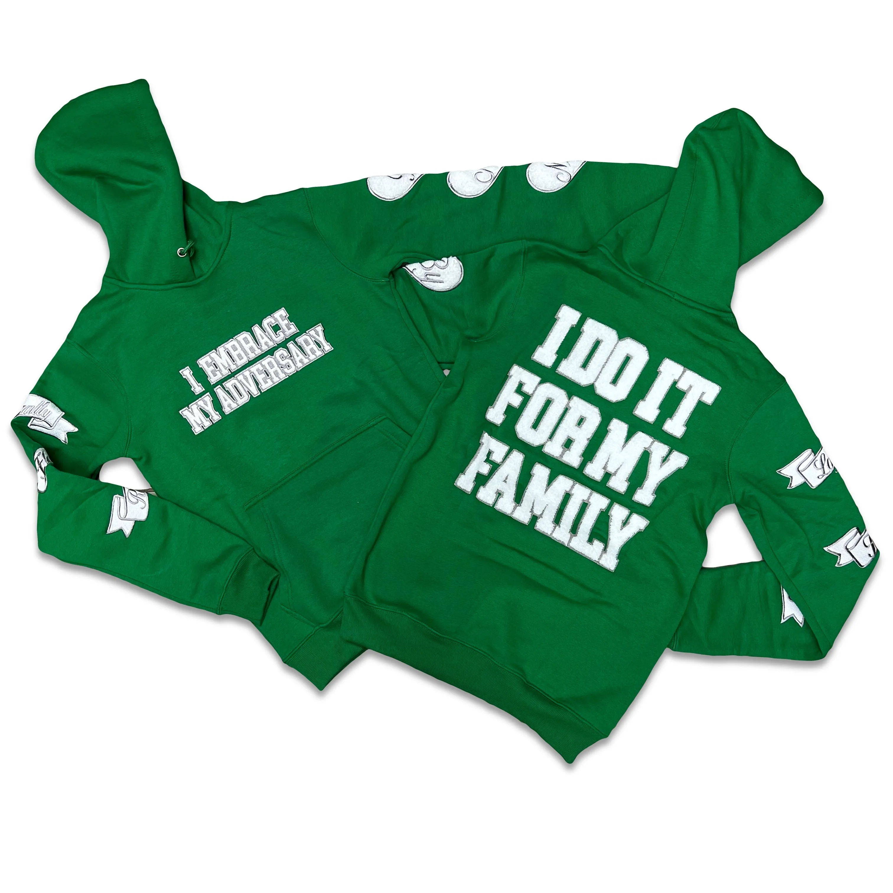 RETRO LABEL Family HOODIE (RETRO 2 LUCKY GREEN)
