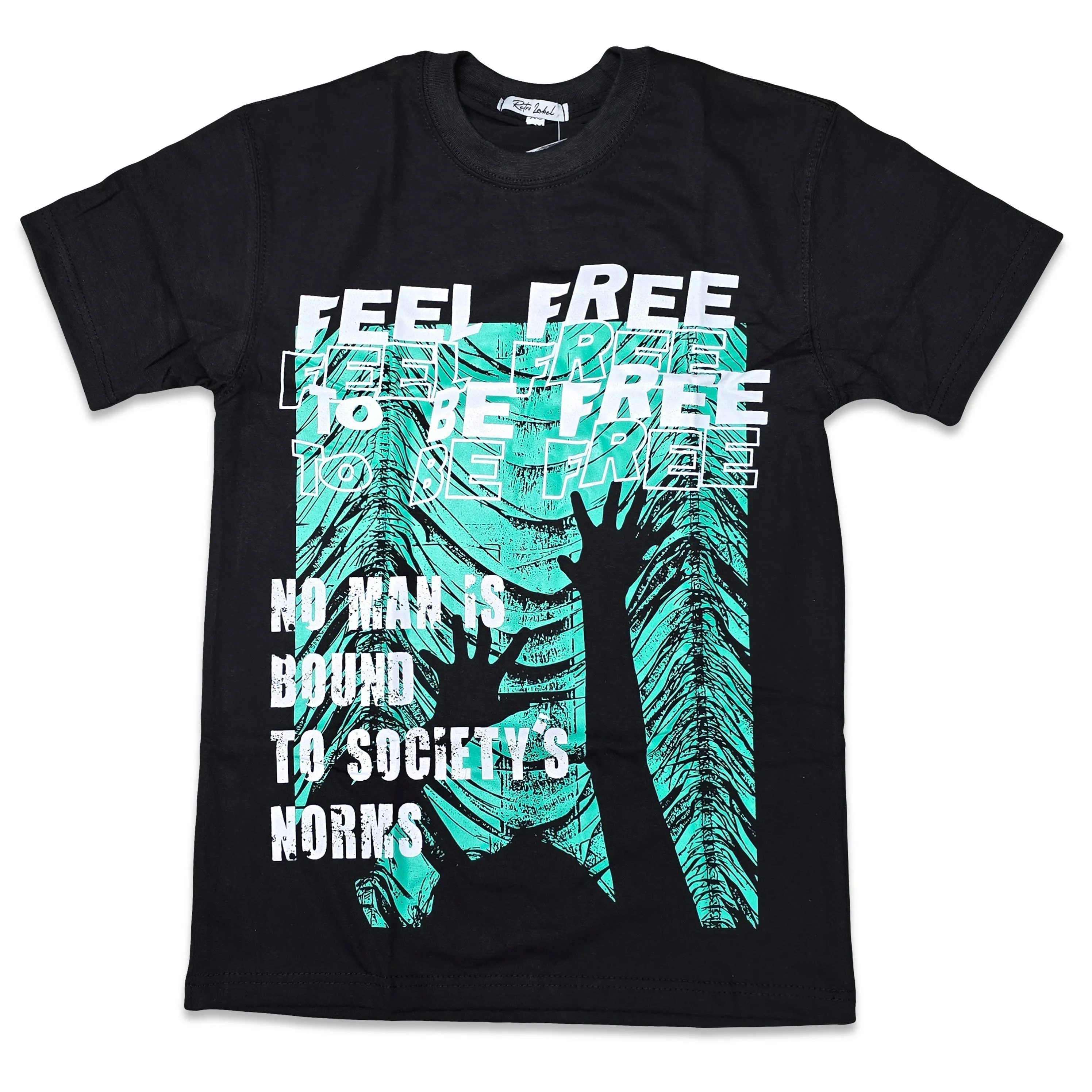 RETRO LABEL FEEL FREE SHIRT (Retro Air Jordan 1 Retro High OG GREEN GLOW)