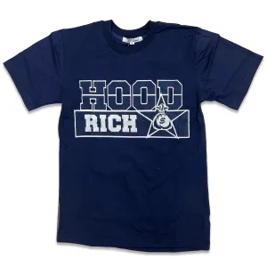 RETRO LABEL Hood Rich SHIRT (RETRO 6 Midnight Navy)