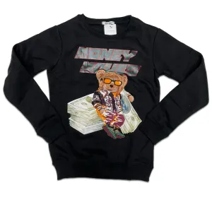 RETRO LABEL MONEY MOVES CREWNECK (RETRO 1 HANDCRAFTED)