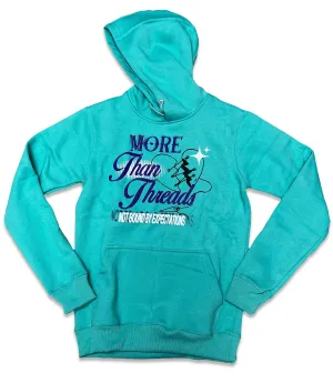 RETRO LABEL THREADS HOODIE (RETRO 6 AQUA)