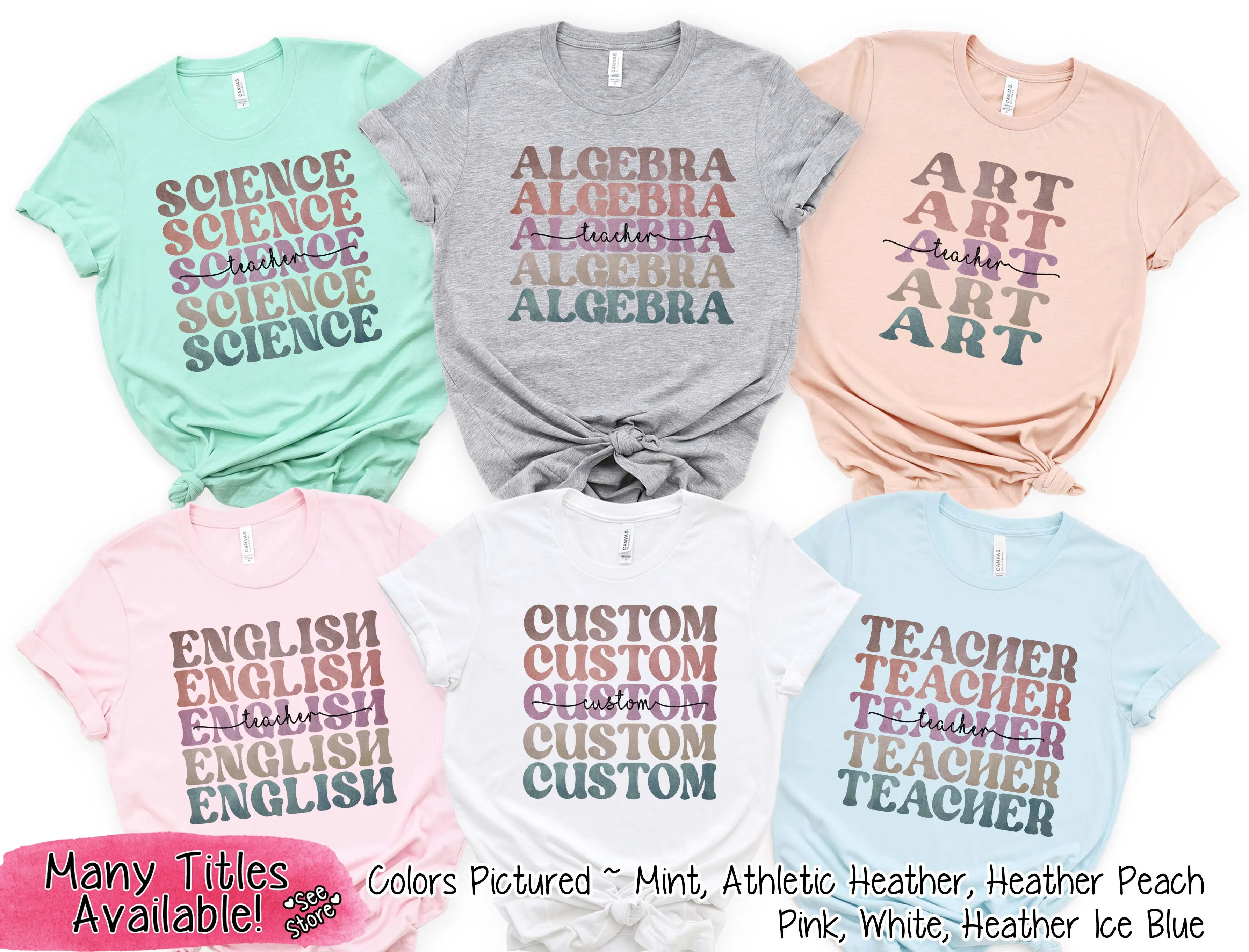 Retro Mirror Teacher Tee
