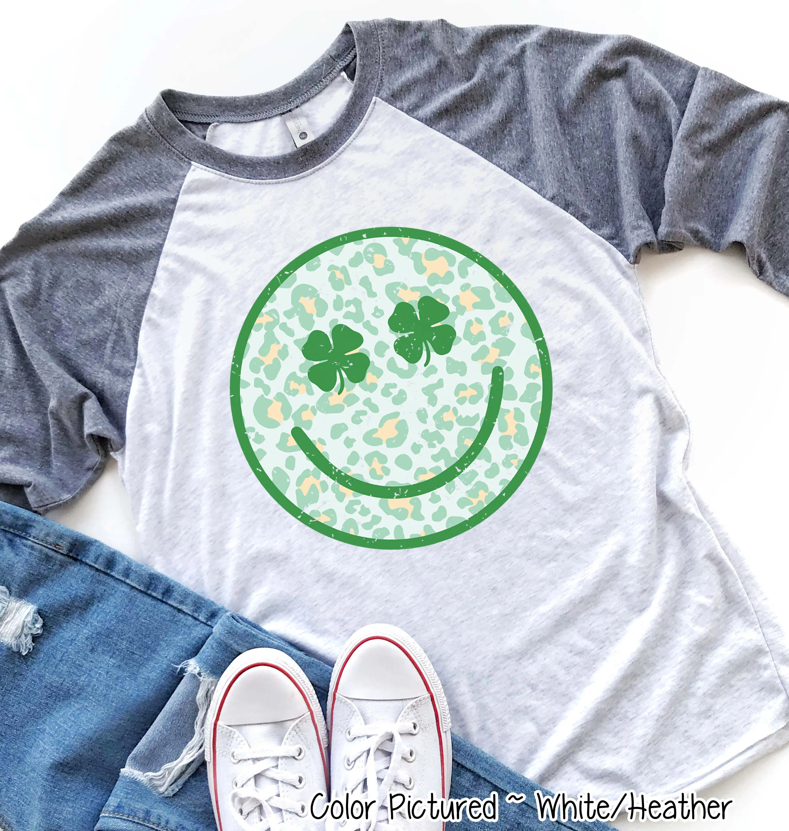 Retro Smiley Face St Patricks Day Tee