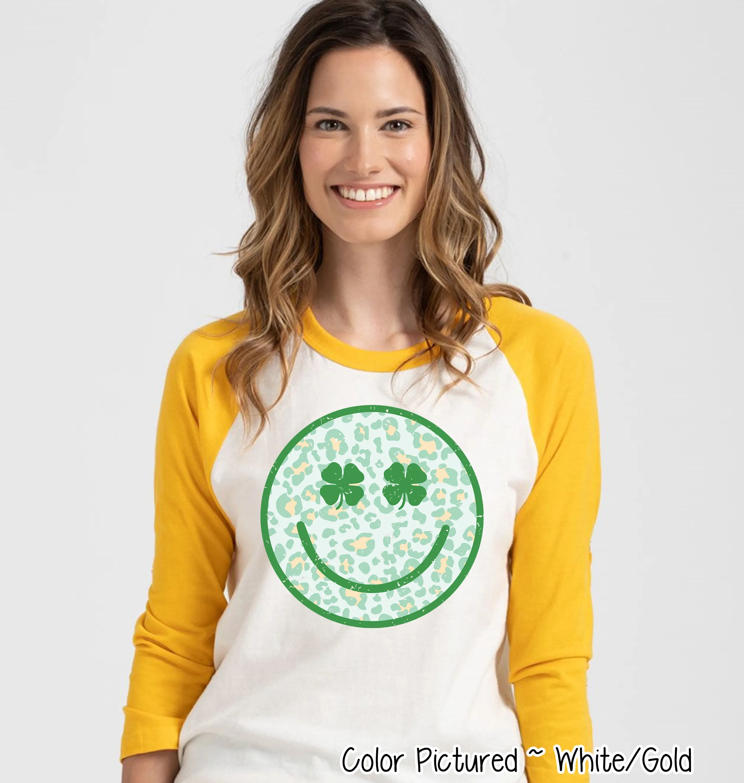 Retro Smiley Face St Patricks Day Tee
