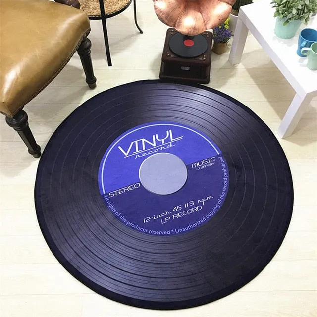Retro Vinyl Record Rugs