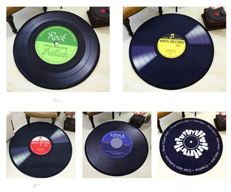 Retro Vinyl Record Rugs