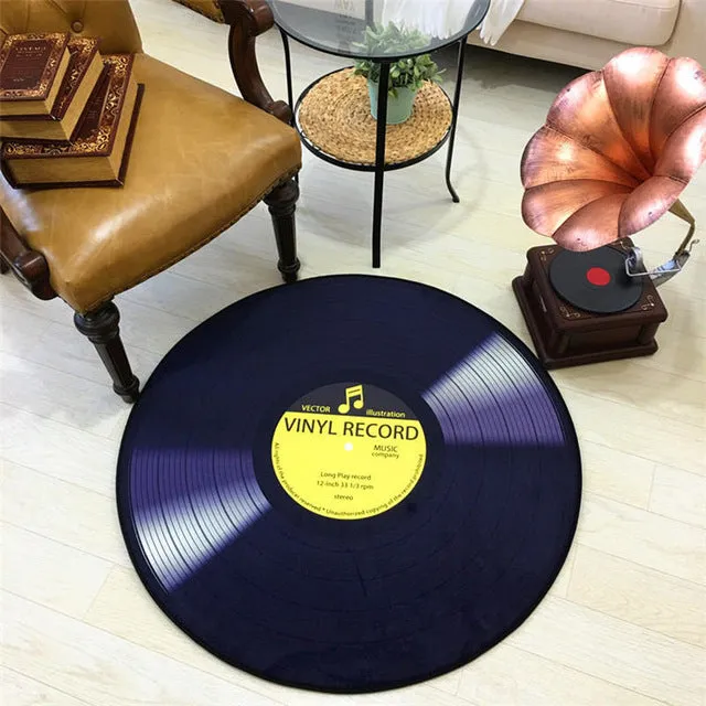 Retro Vinyl Record Rugs