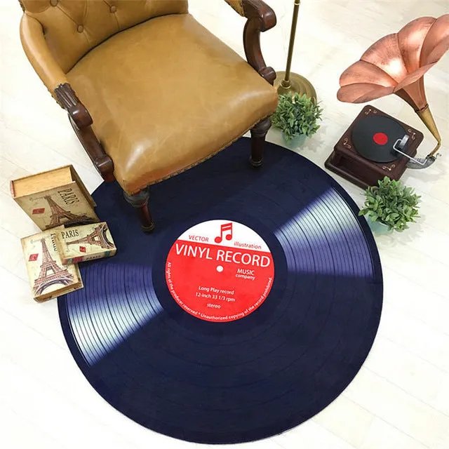 Retro Vinyl Record Rugs