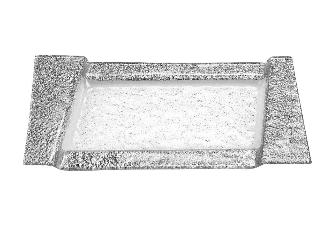 Rimini Silver Decor Rectangle Tray 17x11 inches