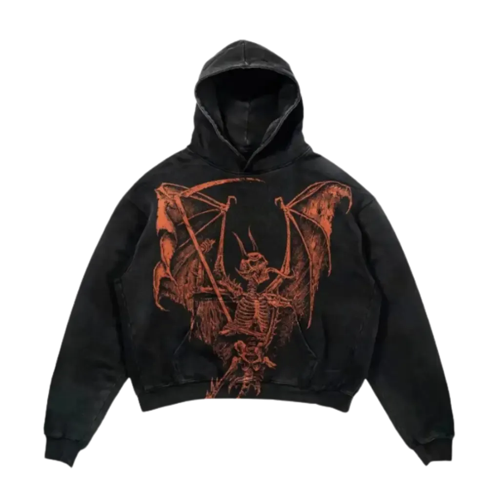 Riocage Dragon Hoodie Y2K for Urban Fashion Enthusiasts