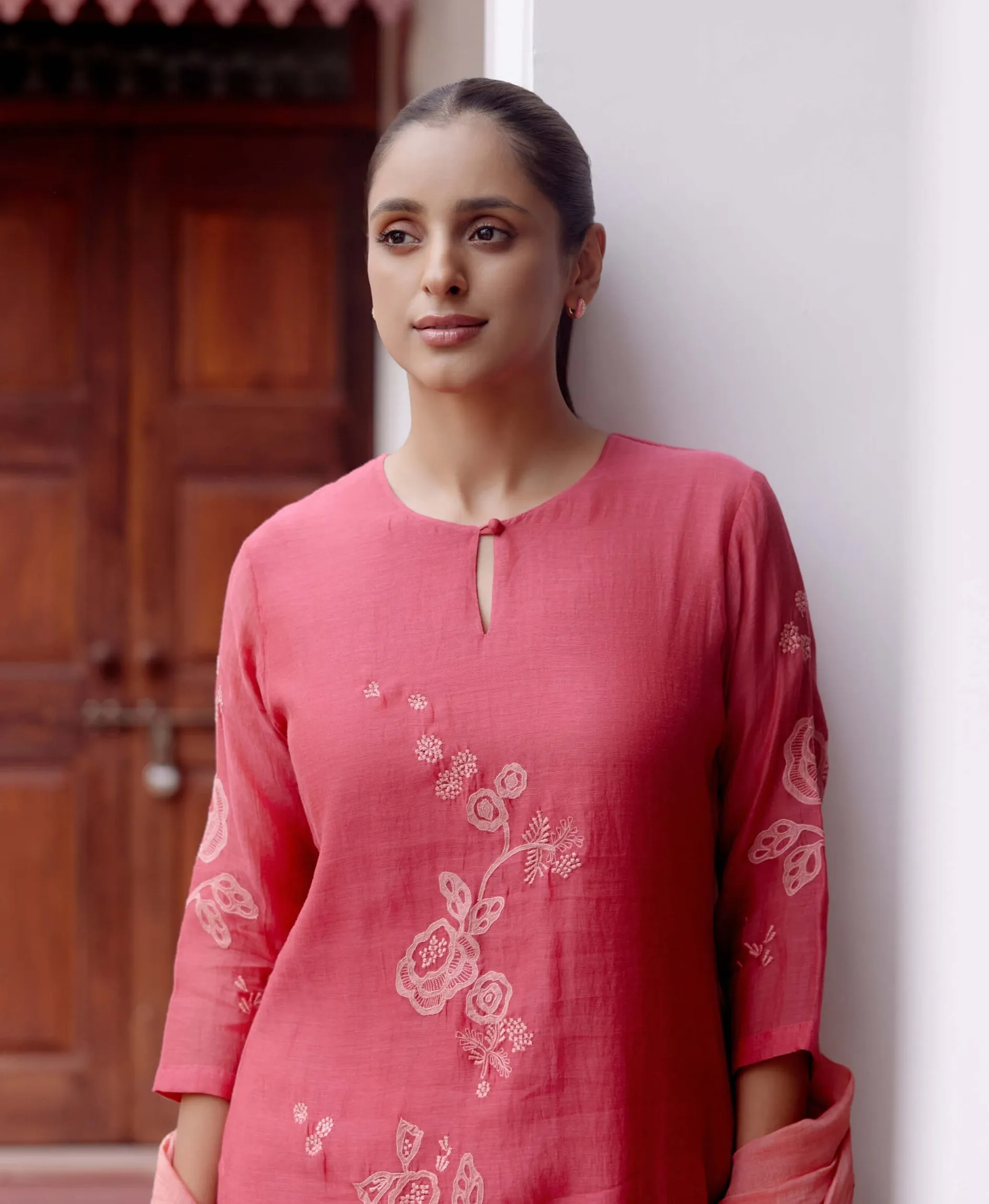 Rosewood applique kurta set