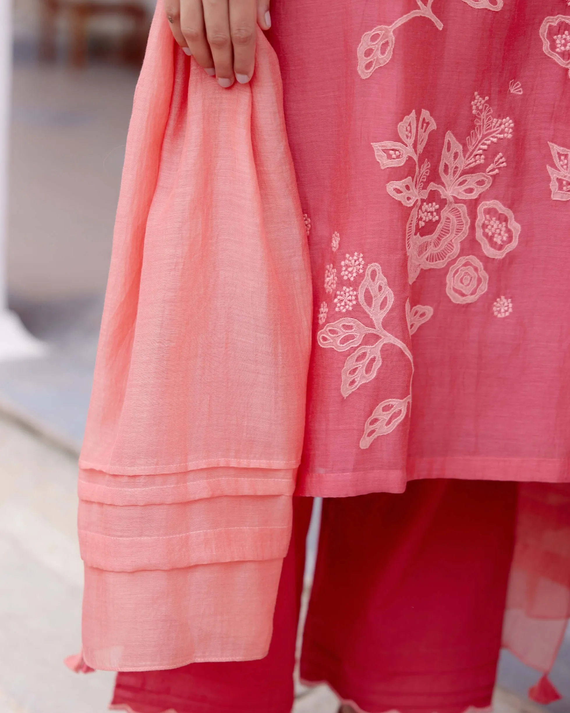 Rosewood applique kurta set
