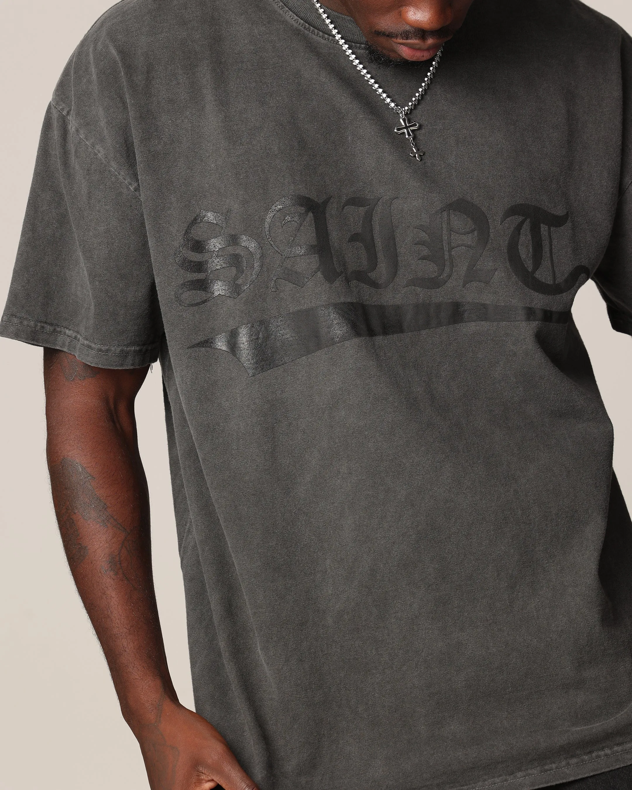 Saint Morta Chroma T-Shirt Black Wash