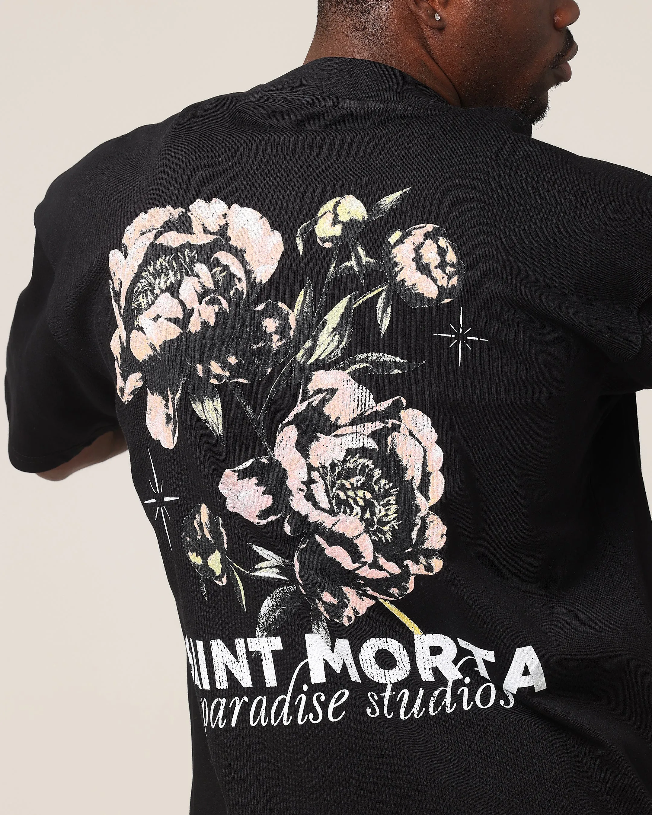 Saint Morta Wildflower T-Shirt Black