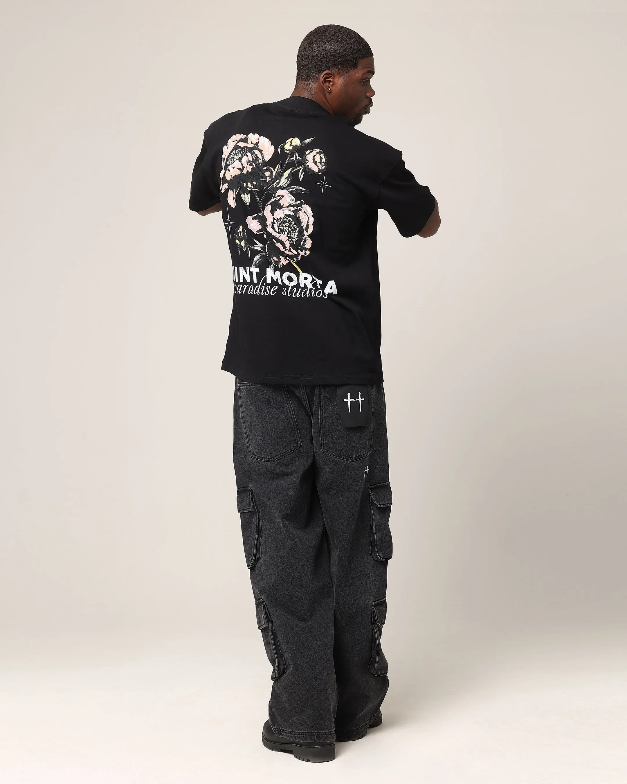 Saint Morta Wildflower T-Shirt Black