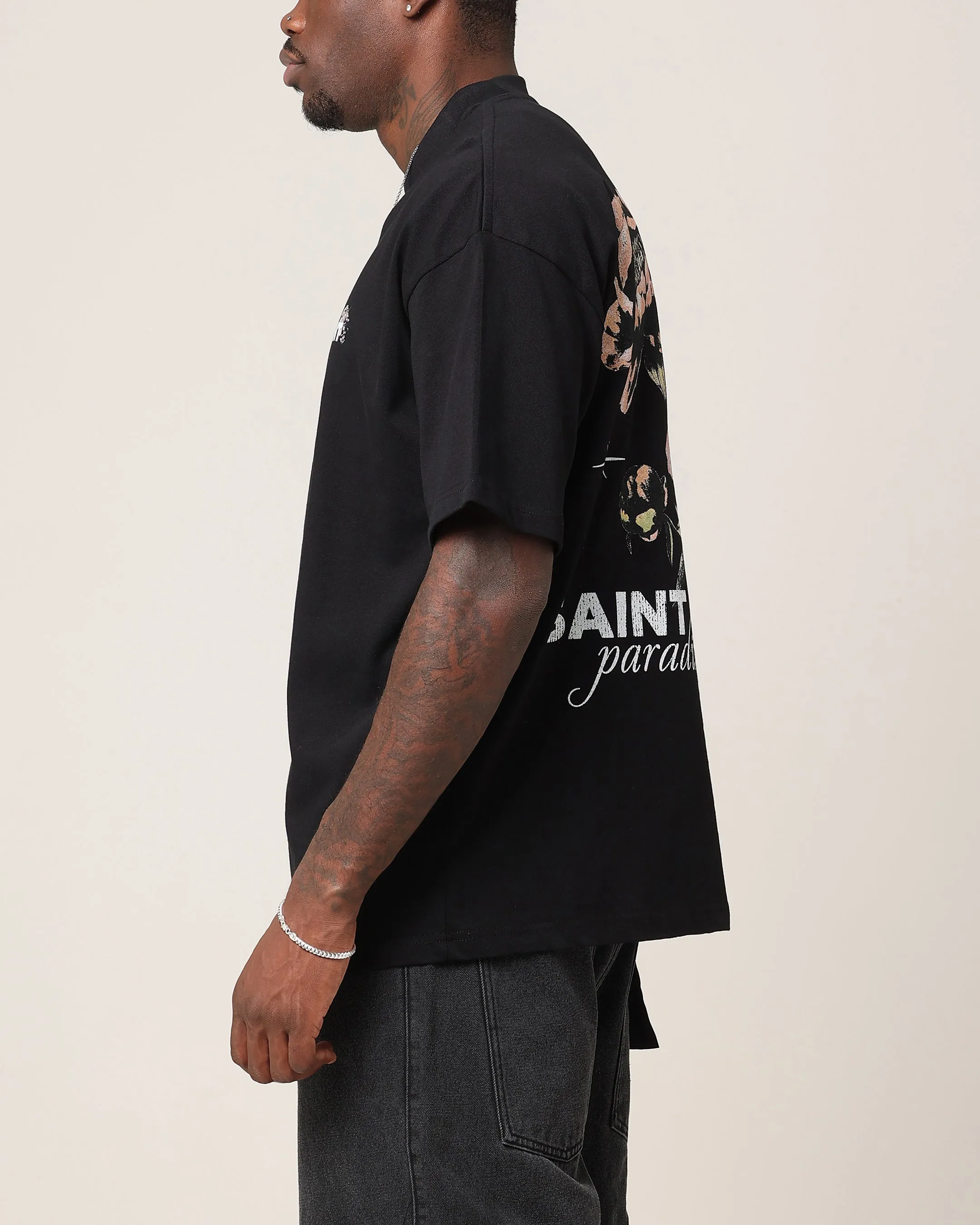 Saint Morta Wildflower T-Shirt Black