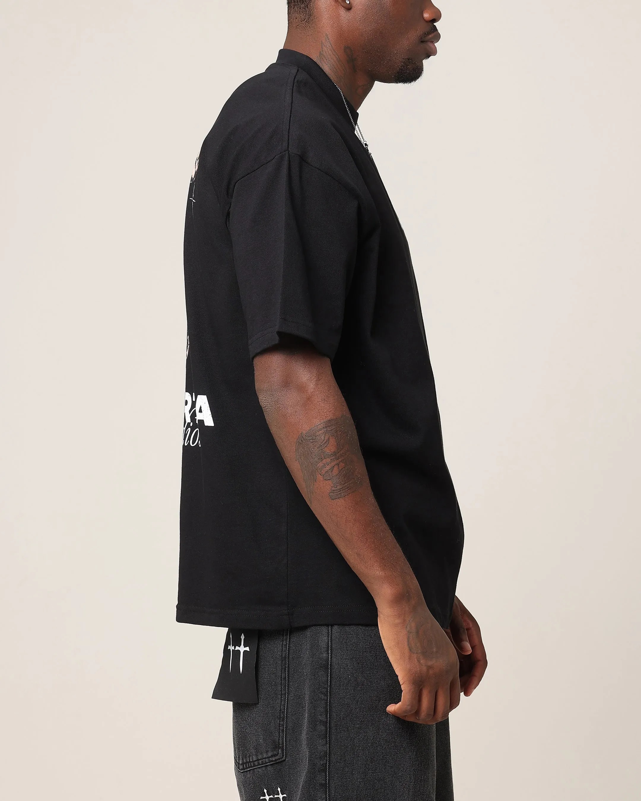 Saint Morta Wildflower T-Shirt Black