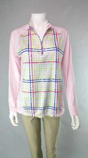 Sansoleil Longsleeve Mock: Newport Multi