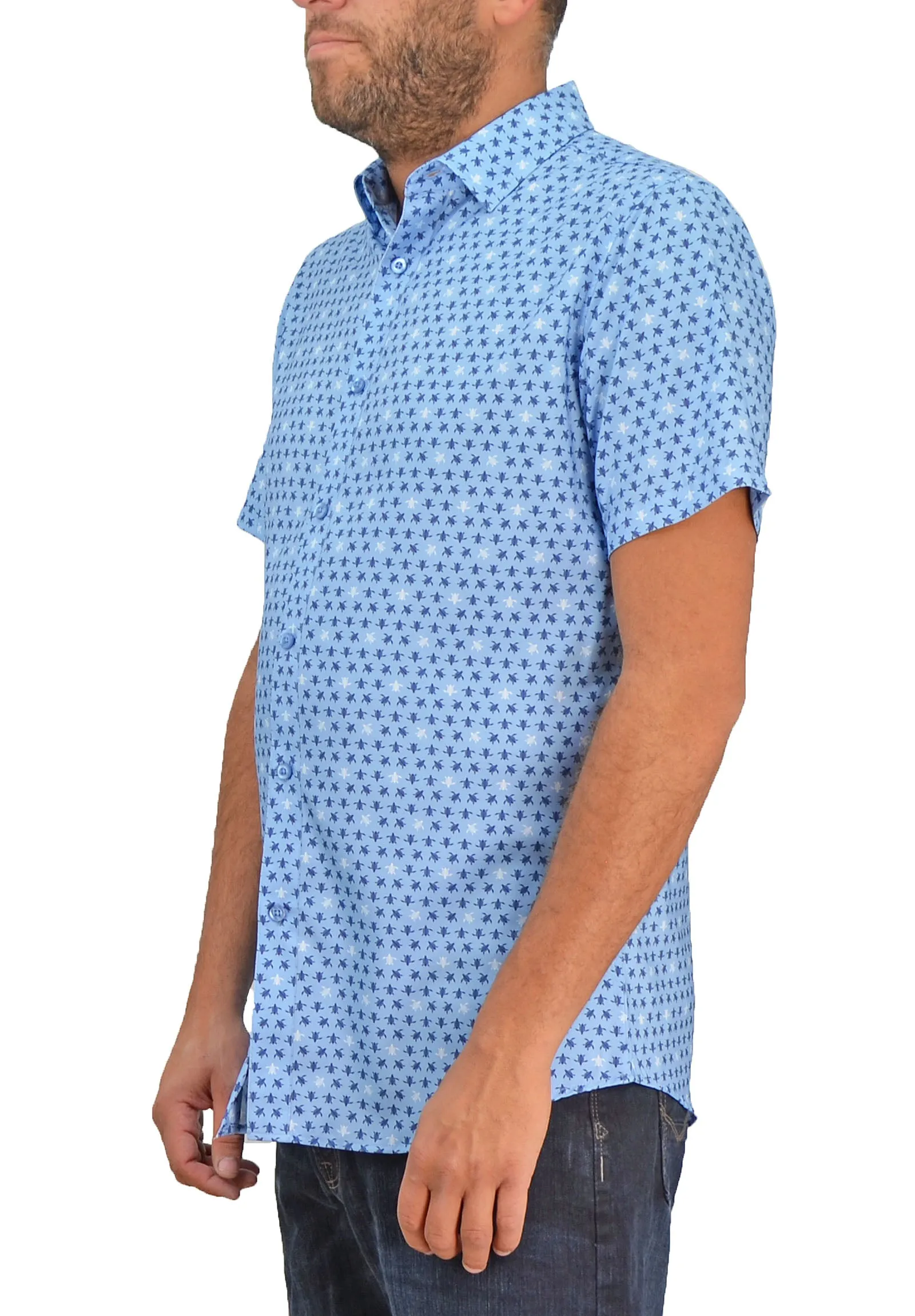 Save the Ocean Sea Turtles Short Sleeve Casual Shirt
