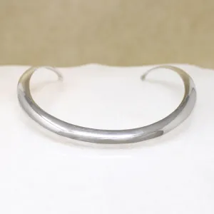 Sensual Sterling Silver Torc Collar Signed CORO
