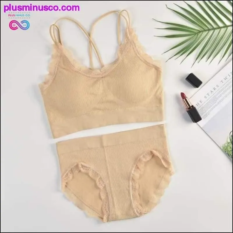 Sexy Women Bra Panties Set Push Up Sports Bra Set Letter