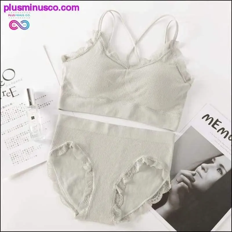 Sexy Women Bra Panties Set Push Up Sports Bra Set Letter