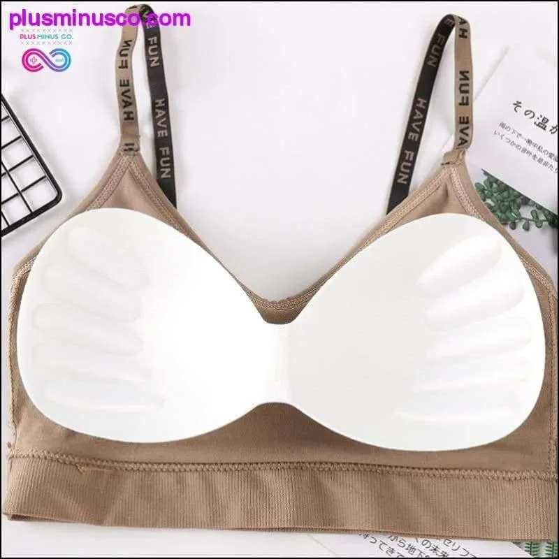 Sexy Women Bra Panties Set Push Up Sports Bra Set Letter