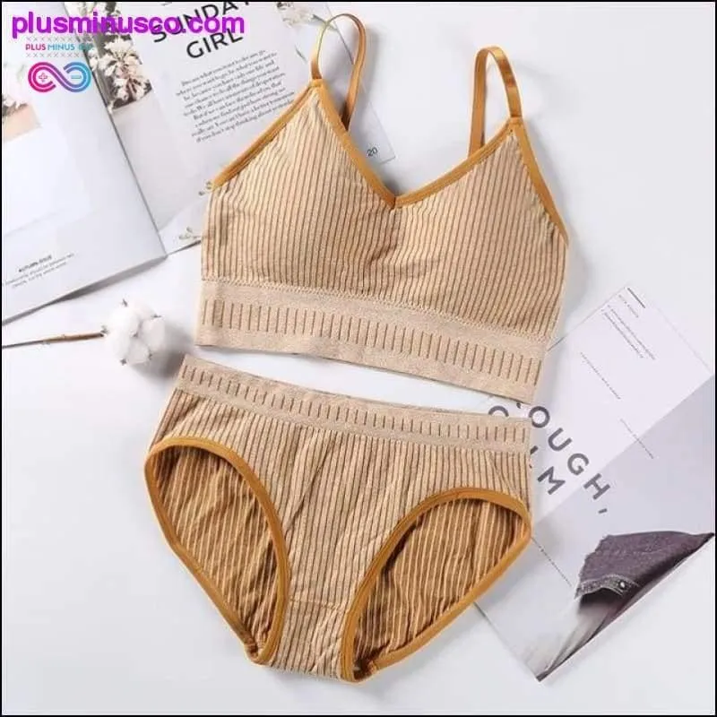 Sexy Women Bra Panties Set Push Up Sports Bra Set Letter