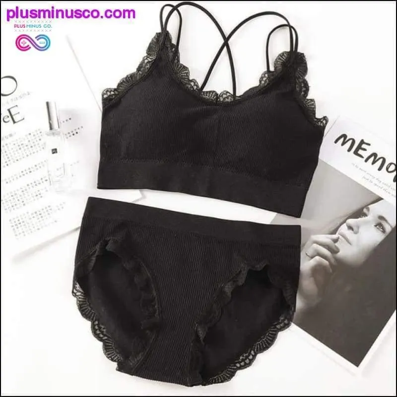 Sexy Women Bra Panties Set Push Up Sports Bra Set Letter