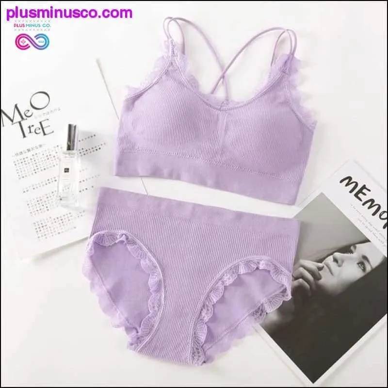 Sexy Women Bra Panties Set Push Up Sports Bra Set Letter