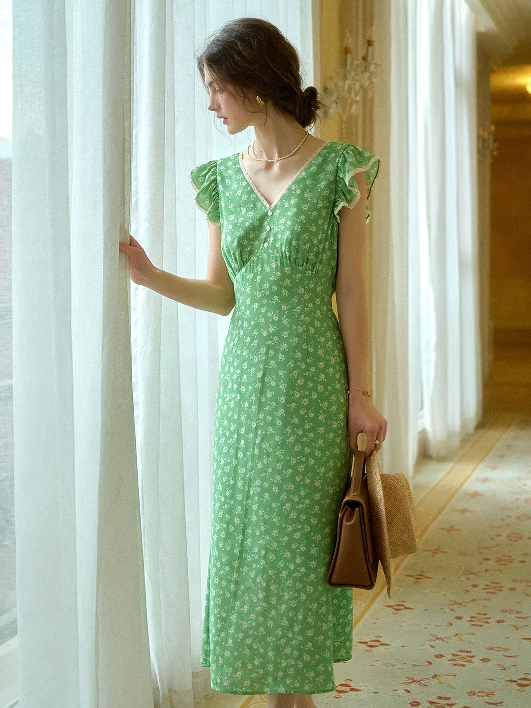 Sienna V-Neck Floral Dress