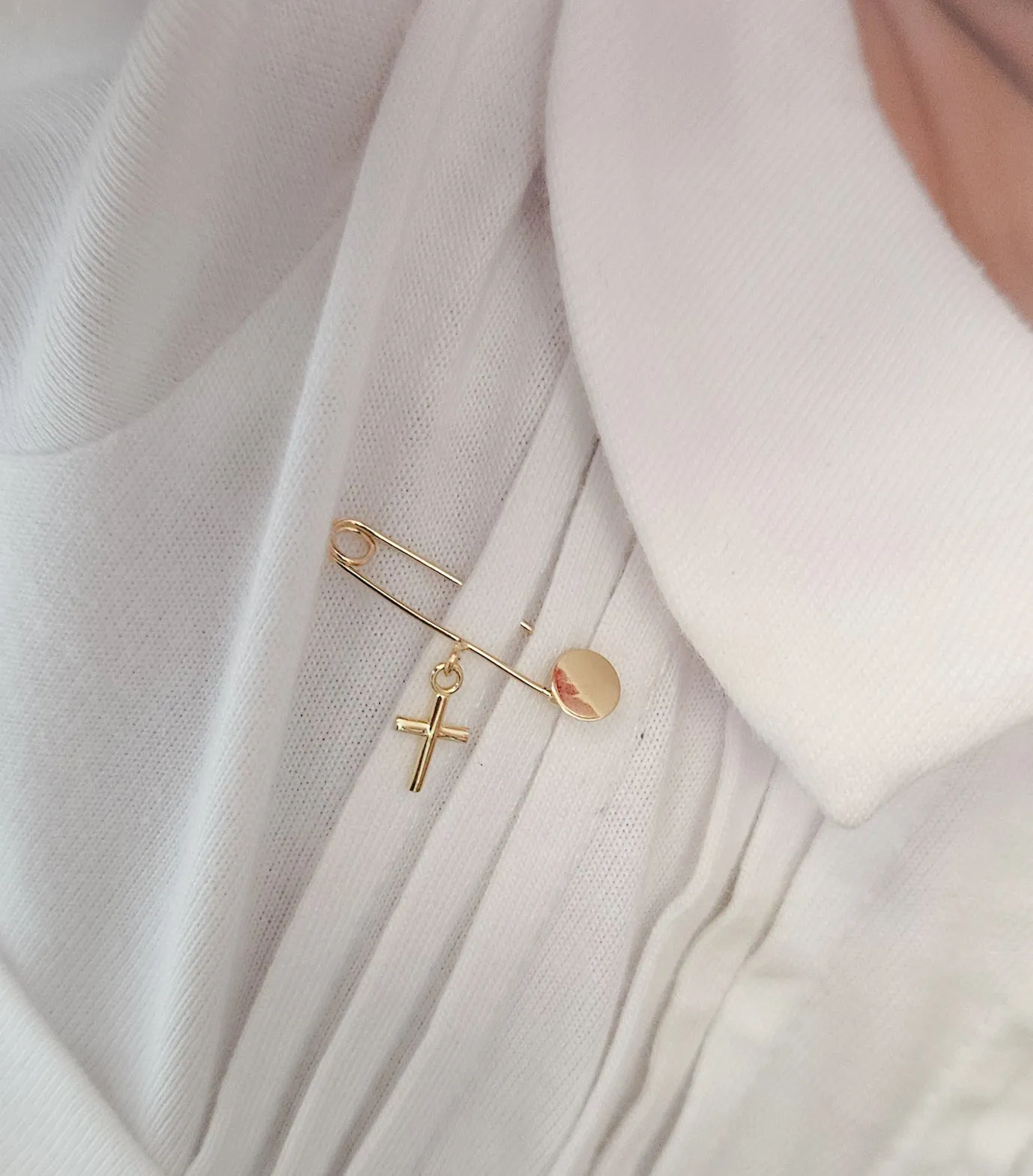 Small Cross Baby Pin