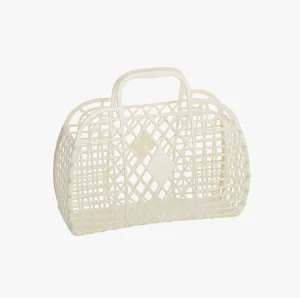 Small Retro Basket - Cream