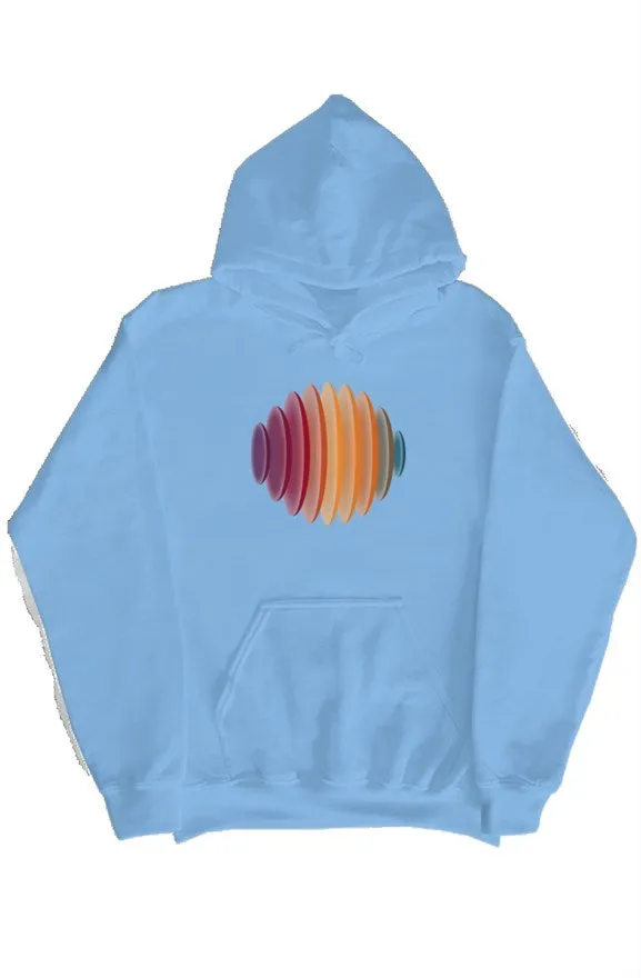 SMF 3D Retro Carolina Blue Sunset Hoodie