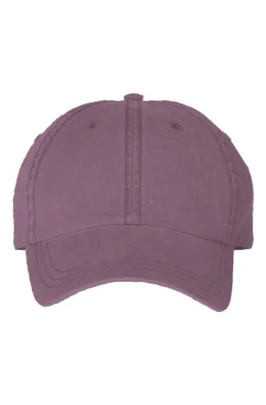 SMF Wine Pigment Dyed Mom Cap