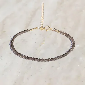 Smoky Quartz Delicate Luxury Bracelet