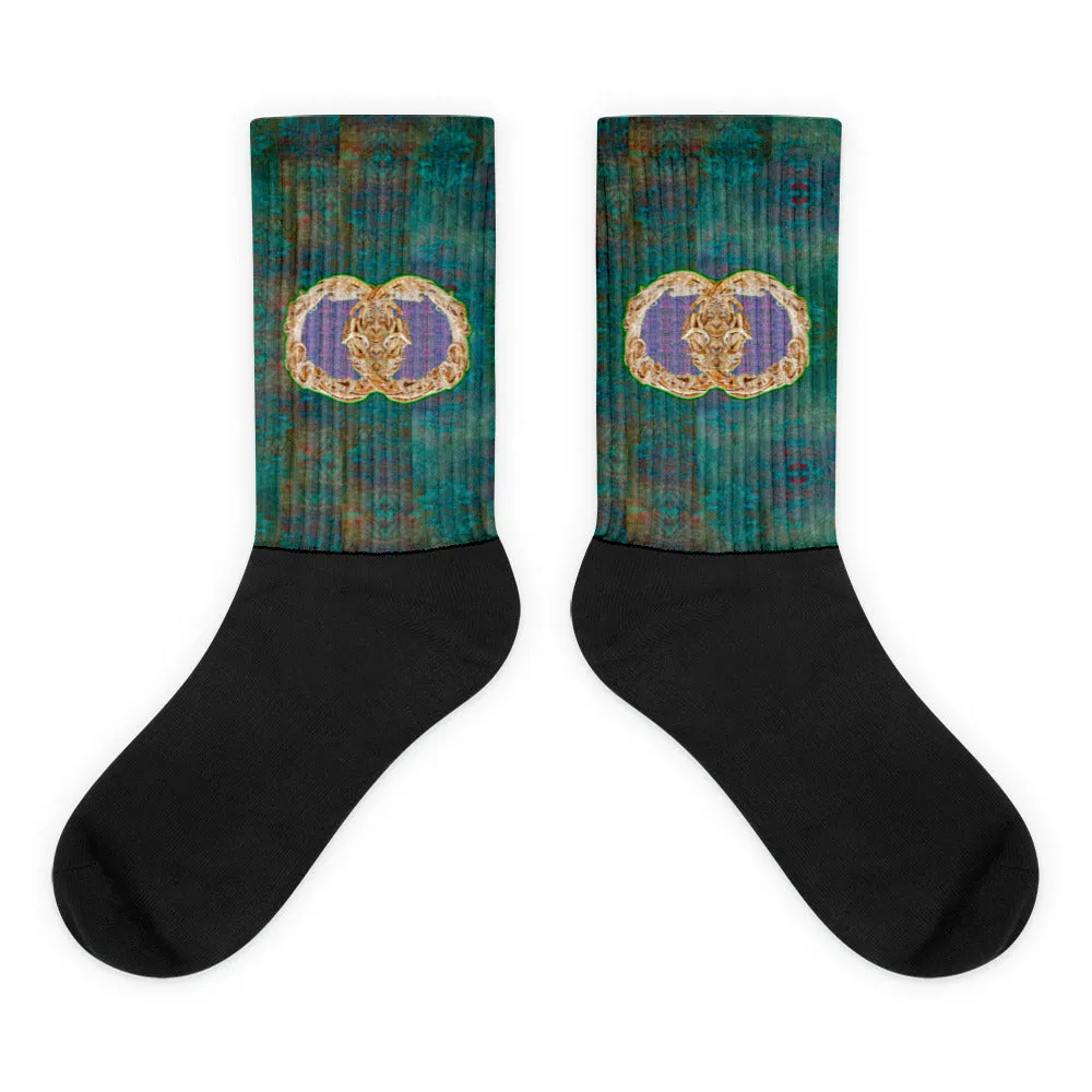 Socks (Unisex)(Ouroboros Smith Butterfly) RJSTH@Fabric#4 RJSTHW2021 RJS