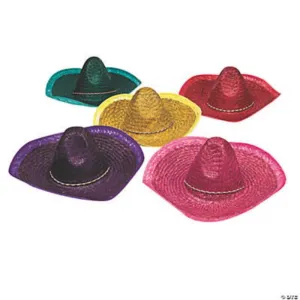 Sombrero Hat Assorted Colors - Adult (1ct)