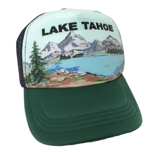 Souvenir Ball Cap Scenic Emerald Bay TahoeTrucker Hat Lake Tahoe