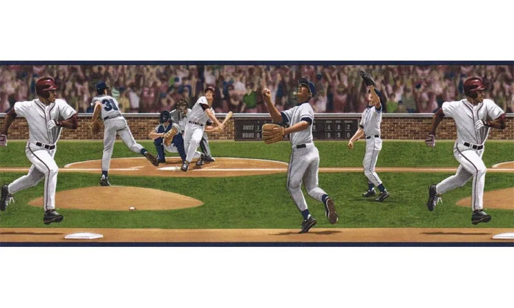 Sports TW38055B Wallpaper Border