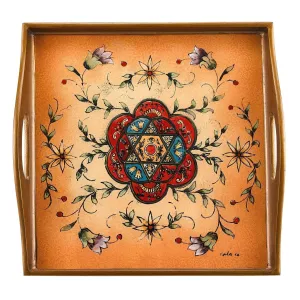 Star of David Reverse Square Tray