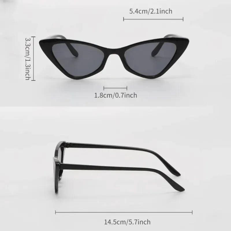 Stylish Cat Eye Sunglasses Set – 3 Pairs of Vintage-Inspired Shades