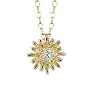 Sunshine Pave Double Row CZ Necklace
