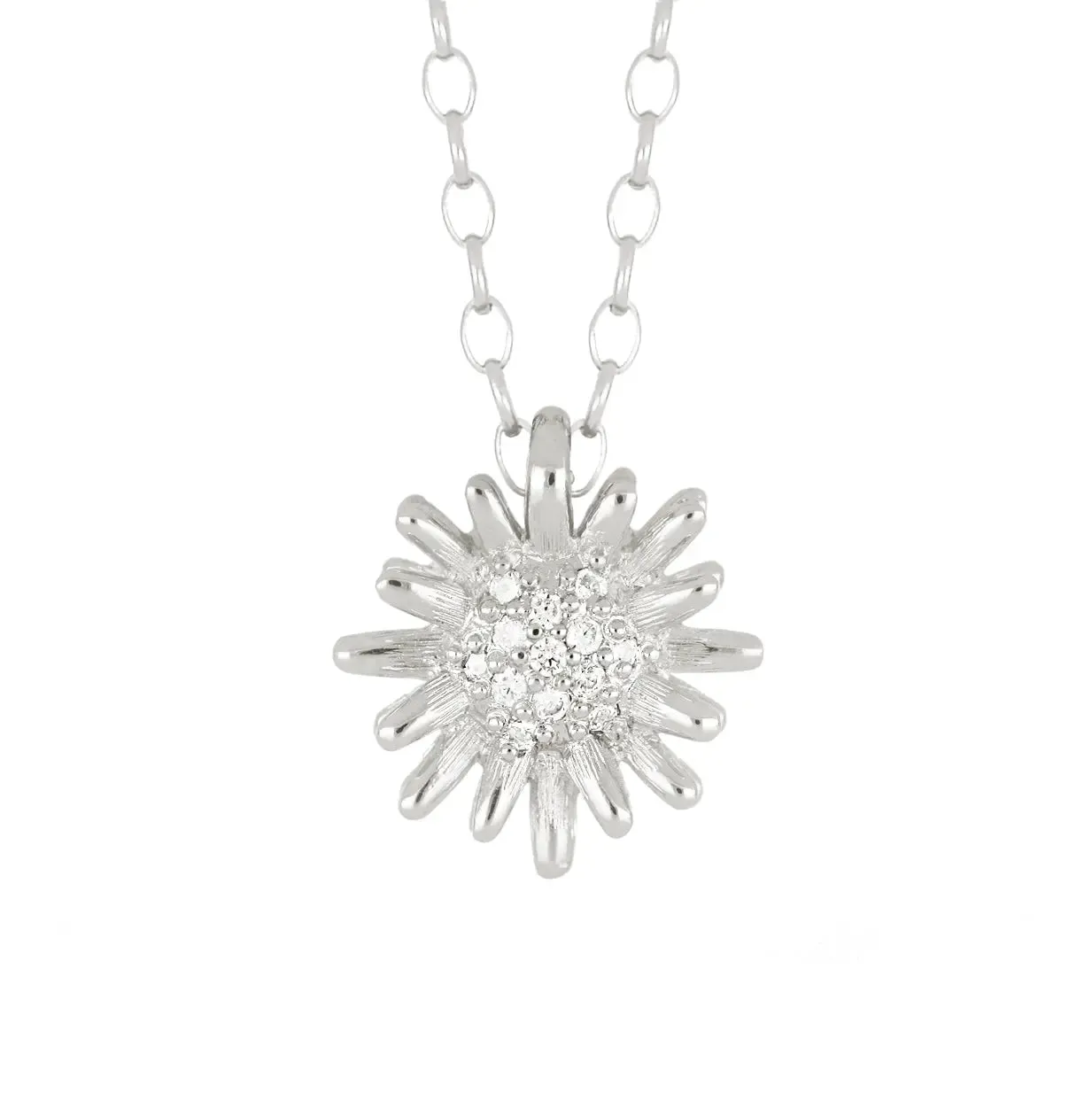 Sunshine Pave Double Row CZ Necklace